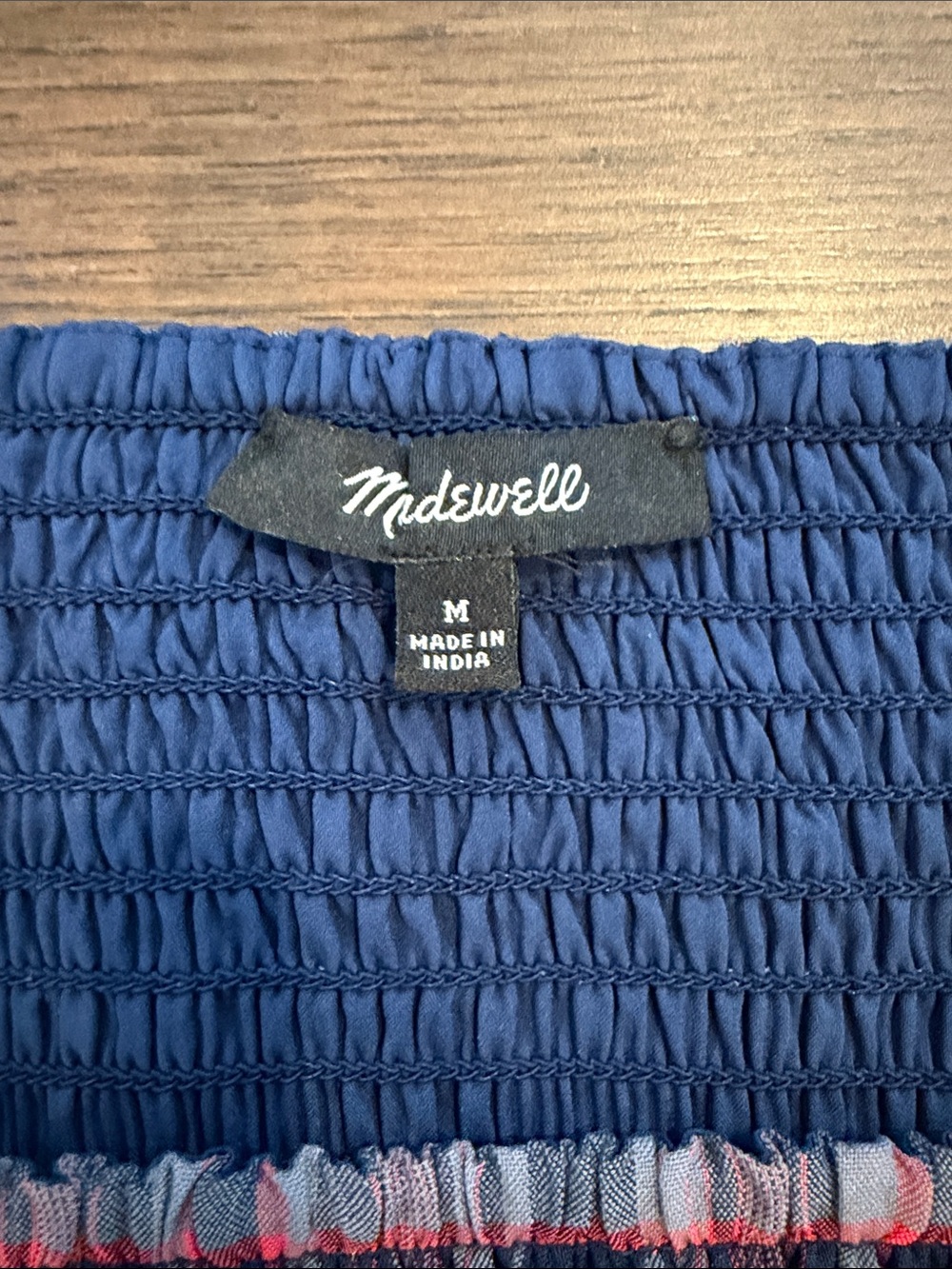 Madewell Lucie Puff-Sleeve Smocked Mini Dress in Rockfern Plaid Medium - C1 - Picture 2 of 7